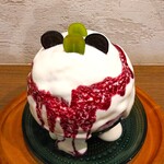 京かき氷 つみき - ヨーグルトクリームの酸味に、杏仁クリームの甘み、ナガノパープルシロップの爽やかな甘みのバランスが絶妙で、めちゃめちゃ美味しい〜!!( ^o^)ﾉ