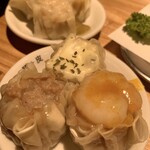 シウマイ酒場 創笑 - シウマイ3種/和がらし