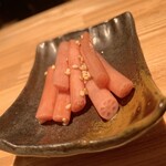 シウマイ酒場 創笑 - 蓮の芽の梅酢漬け