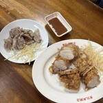 周記肉粥店 - 豚口周りとチャーシュー
