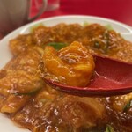 南海飯店 - エビと玉子のチリソース②