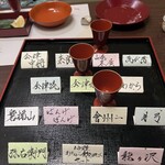 鶴我 - 飲み比べて、自分の好みをおちょこで示してみた