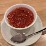 酔月 はなれ - ささみとズッキーニの冷製茶碗蒸し　トマトソース