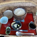 吟八亭 やざ和 - そばがき