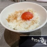 手打ち 蓮 - いわゆるTKG。240円。