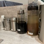 手打ち 蓮 - 美味しいので途中の味変の必要はありませんでした。