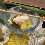 馬車道 大かわ - 岩手の岩もずく　山形県茶豆　柿　豆腐白掛け