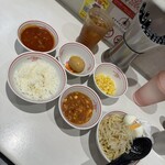 蒙古タンメン中本 - 冷やし味噌レディース＋北極味玉＋コーン＋ウーロン茶
