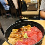 鮨 川澄 エスパルスドリームプラザ店 - まぐろアナゴ丼