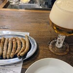 SARU BACON - ハートランド(ビール)と焼きソーセージ10本