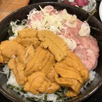 花いち - うに丼　（うにとネギトロのハーフ&ハーフ）　　　　　LINEのクーポンで半額の¥2200