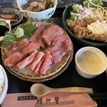 時代屋 ルフラン - 生アジフライ＆まぐろ刺身定食