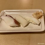 や台ずし - たこといかのにぎり