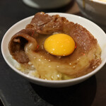 駄目な隣人 人形町店 - 名物 焼きすきご飯