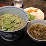 駄目な隣人 人形町店 - すだち昆布水つけ麺