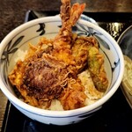 行善寺 やぶそば - ミニ黒天丼