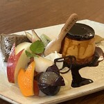 キナリカフェ - プリン・ア・ラ・モード