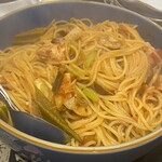 はすみ - たまたまあった食材で作ってくださったパスタ！むちゃ美味でした