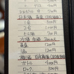 弥介寿司 - ドリンクメニュー①