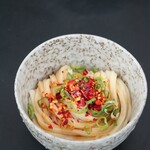 三嶋製麺所 - 辛いうどん完成