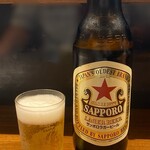 鳥げん - ドリンク写真:サッポロ ラガービール(赤星)