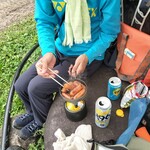 八丁ノ湯 - つまみはソーセージ