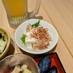 浅草屋 - 料理① 冷奴