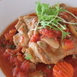 ハンタバール - 若鶏の木の子トマトソース