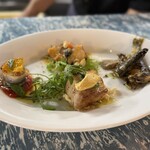 PIZZA LINDA - 豚肉のコンフィや鮎のコンフィまで出していただき感謝