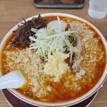 がっつり食堂ドカメン - 旨辛ネギ豚、大盛、大油、ニンニク