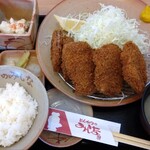 とんかつのみしな - ひれかつ定食とオニオンフライ