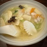 悠香園 - 五目汁そばミニチャーハンセット 1230円
