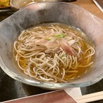 山がや - 冷かけ蕎麦　※蕎麦は本格的　※これで、出汁の方が、もう少ししっかりめ、だったらなぁ
