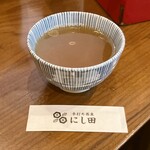 手打ち蕎麦 にし田 - 蕎麦湯