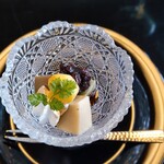神楽坂 前田 - デザート　生麩のあんみつ仕立て