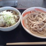 小平うどん - 肉増しうどん300g葱増し