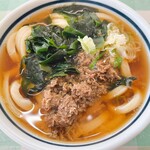 みうらうどん - 肉わかめうどん(中)