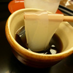 名古屋 浅田 - 甘味：くずきり　黒蜜