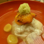 名古屋 浅田 - １０月　煮物：加賀蓮根蒸し　焼きウニ