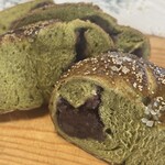 チクパルベーグル - 抹茶あんこの断面♪