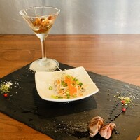 創作イタリアンちゃぶっとりあ - 前菜　(鯖の南蛮漬け　カポナータ　砂肝)
