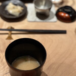 鮨 若尊 - あら汁