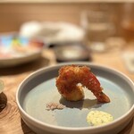 鮨 若尊 - メキシコブラウンのエビフライ