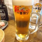 ホルモン青木 - 麒麟一番搾り　生