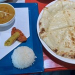 ニュータージマハール - ラハマットセット　チキンとマトン　➕200円でチーズナン