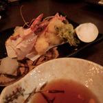 瀬戸内鮮魚料理店 - 天ぷら(車海老/蕗の薹/たけのこ)