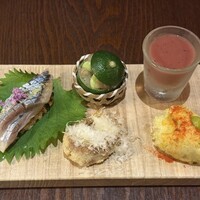 上六ワイン - 前菜盛り合わせ