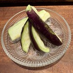 319863140 - 水茄子の浅漬け