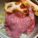 ポチの家 - 池多牛のせ 栗ごはん餡掛け