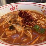 蒙古タンメン中本 - 極冷し味噌やさいのスープ